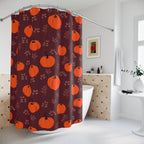 Rustic Pumpkin Patch Pattern Shower Curtain Gift: Cozy Autumn for Festive Homes