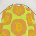 Bitcoin Pop Art Coin Shower Curtain Gift: Crypto Chic for Tech Enthusiasts