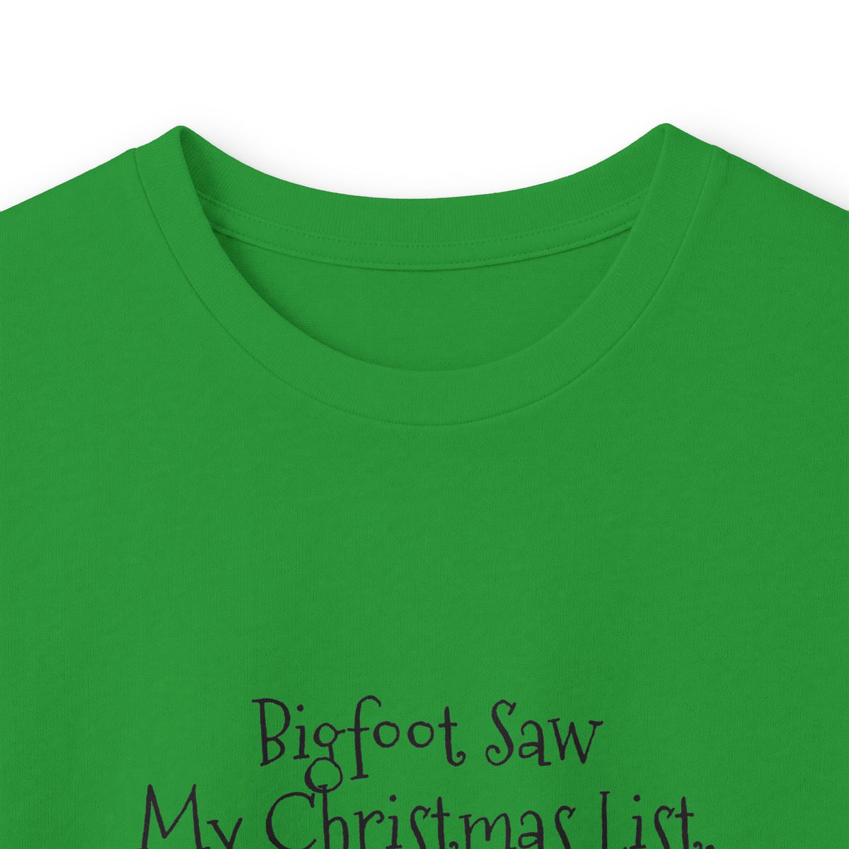Bigfoot Christmas List long sleeve tee – original NewGiftDay design, view 53