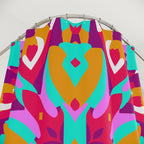 Abstract Geometric Pink Mandala Shower Curtain Gift: Zen Art for Serene Homes