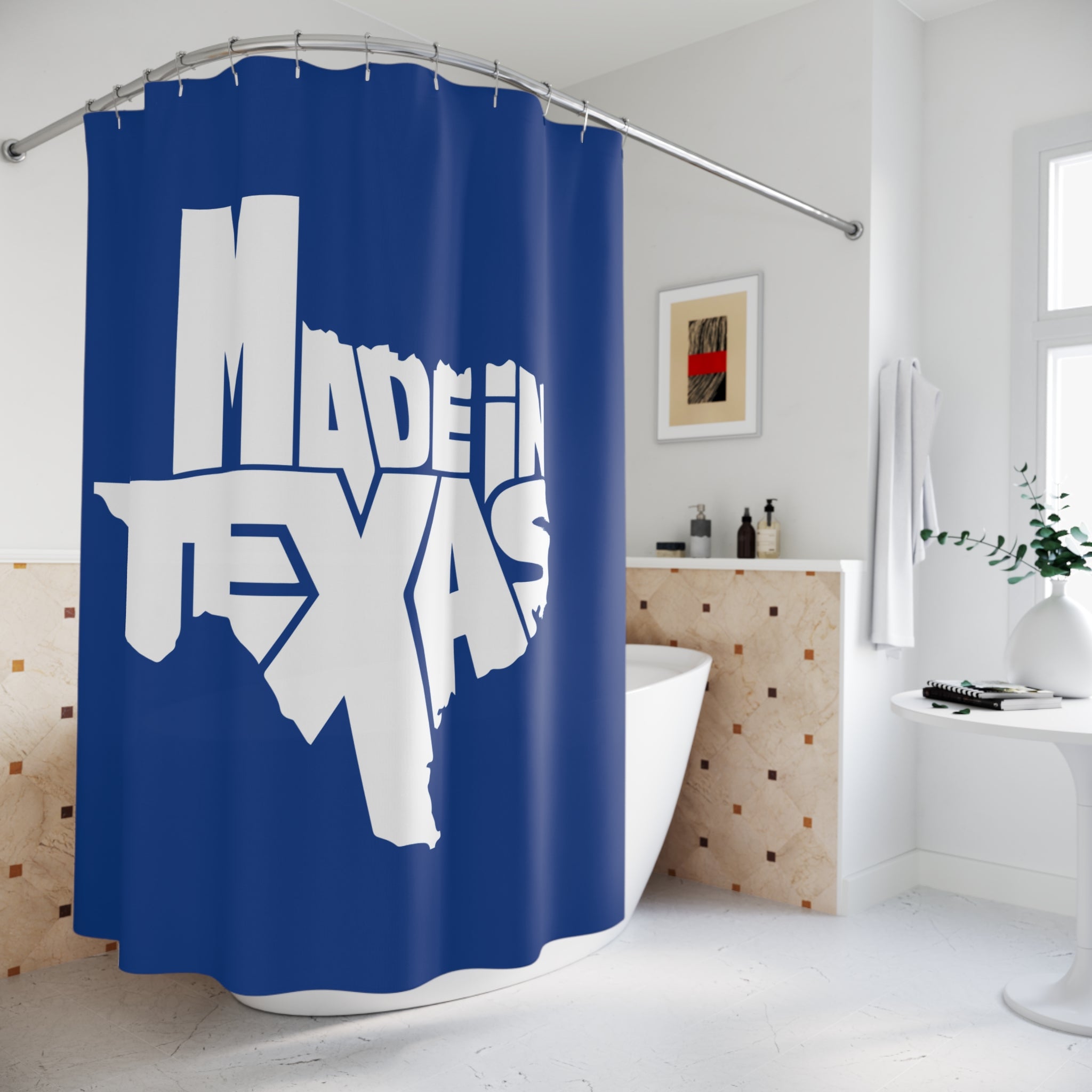 "Made In Texas" State Outline Shower Curtain Gift: Lone Star Pride for True Texans