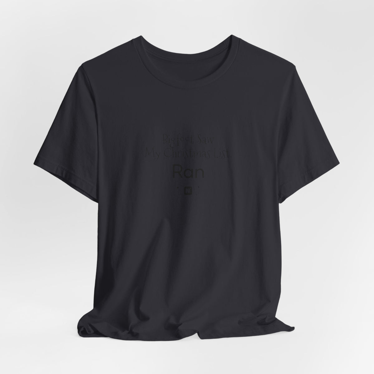 Bigfoot Christmas List T-shirt – original NewGiftDay design, view 186