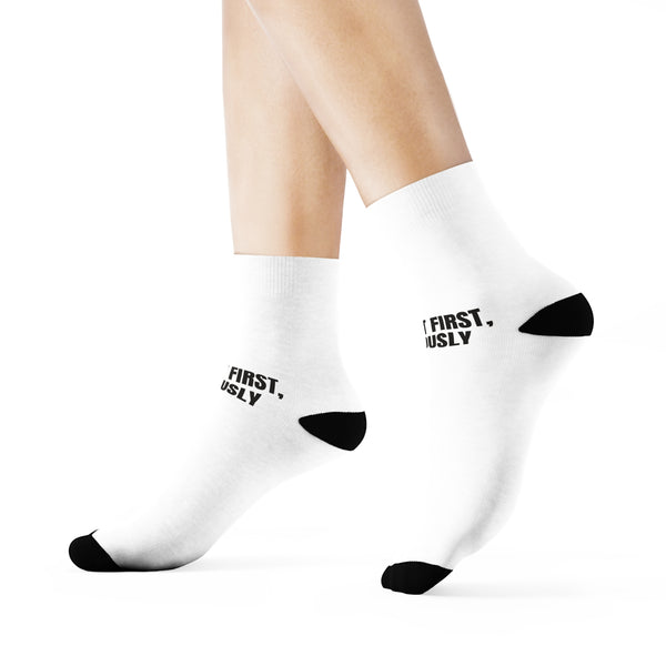 Wore It First, Obviously Printed Crew Socks for Fun Everyday Gifting design