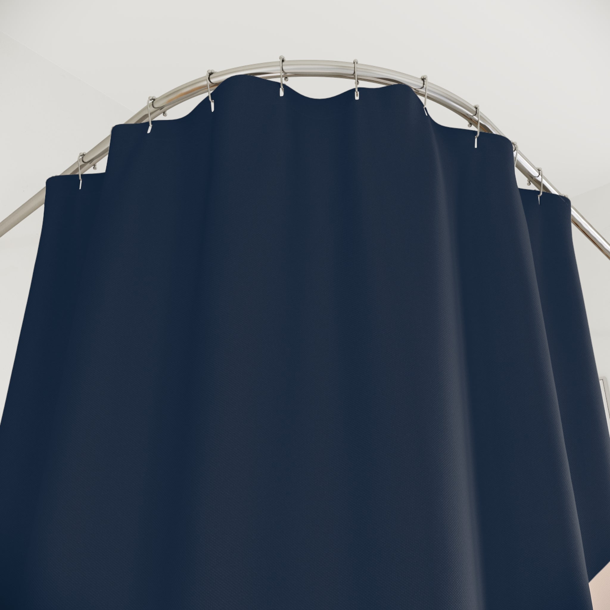 "Voluminous Serenity" Minimalist Woman Shower Curtain Gift: Empowering Art for Reflective Spaces