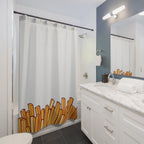 French Fries Border Shower Curtain Gift: Playful Foodie Fun for Quirky Homes