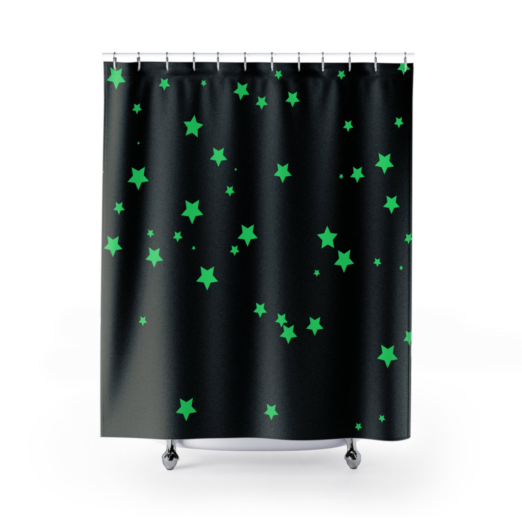 Glow-in-the-Dark Star Shower Curtain Gift: Celestial Pop for Funky Homes