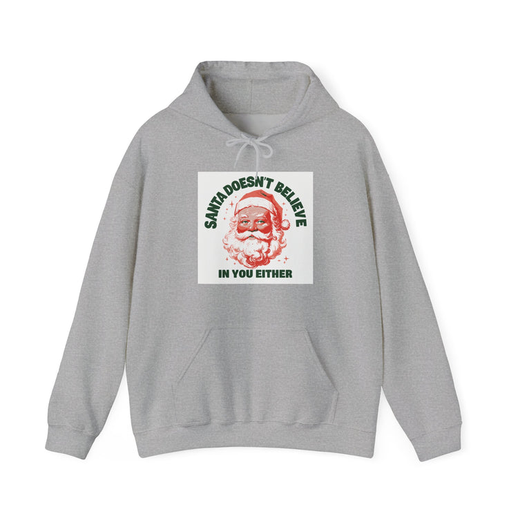 Santa Doesn't Believe in You Either hoodie in sport-grey – original NewGiftDay design