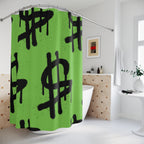Graffiti Drip Dollar Sign Shower Curtain Gift: Urban Edge for Statement Homes