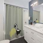 Skunk Spray Bathroom Humor Shower Curtain Gift: Witty Graphic for Bold Spaces