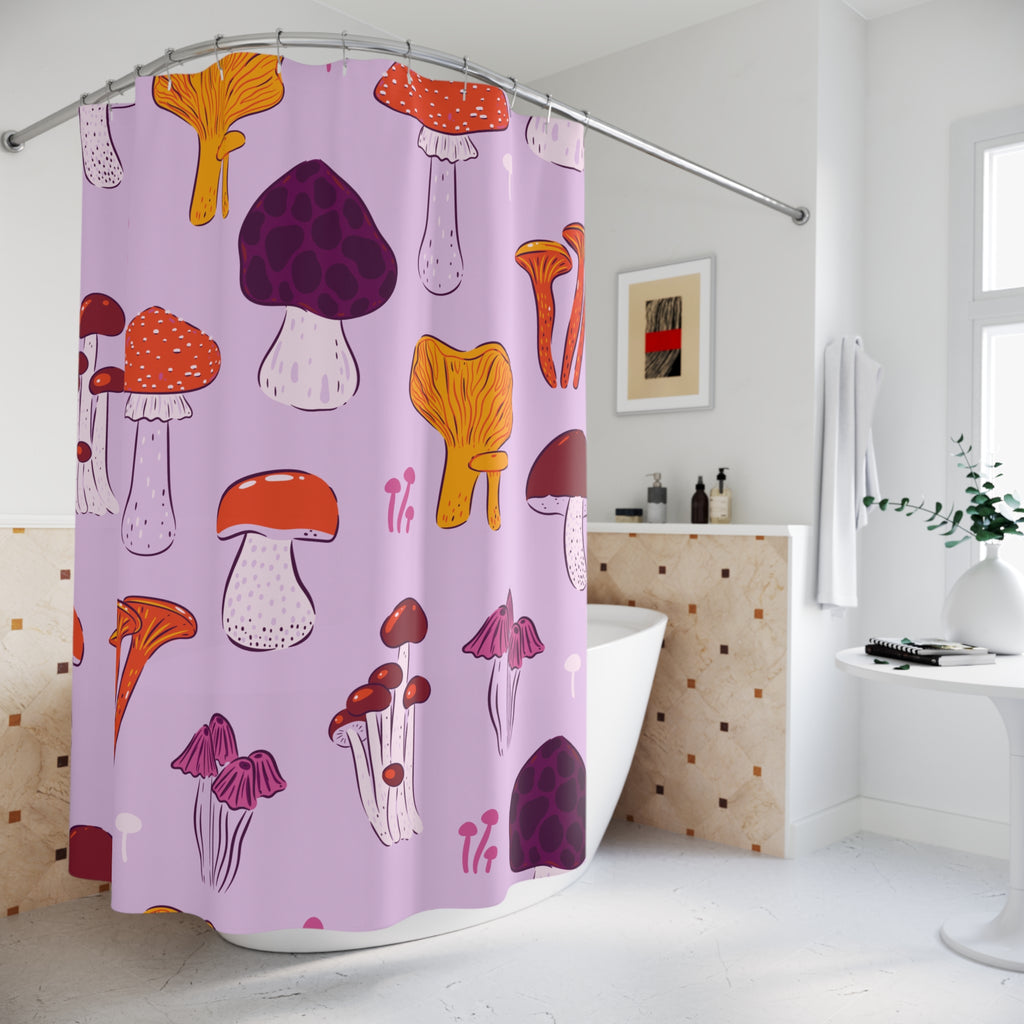 Whimsical Mushroom Forest Shower Curtain Gift: Enchanted Nature for Cozy Homes