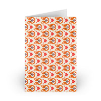 Corgi Heartss (1 or 10-pcs) greeting card – original NewGiftDay design