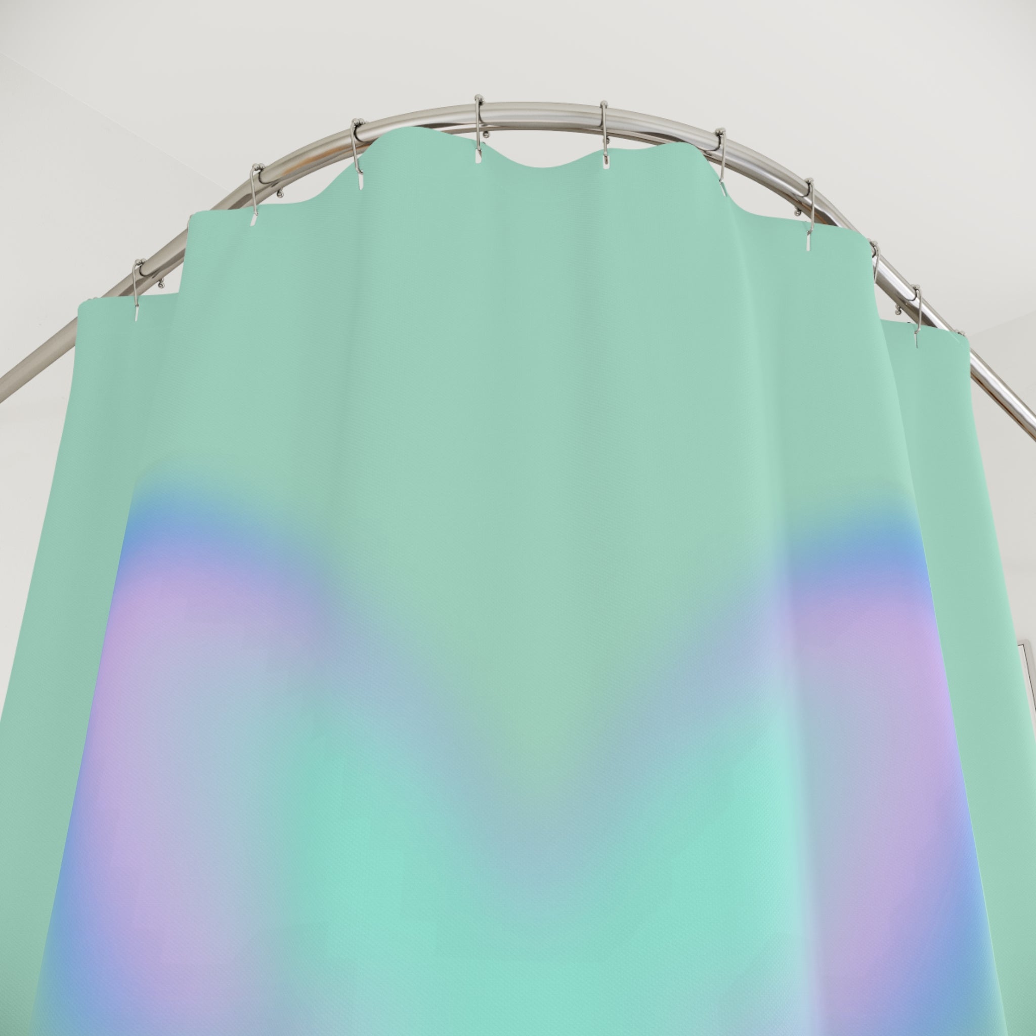 Pastel Aura Butterfly Shower Curtain Gift: Serene Gradient for Dreamy Homes