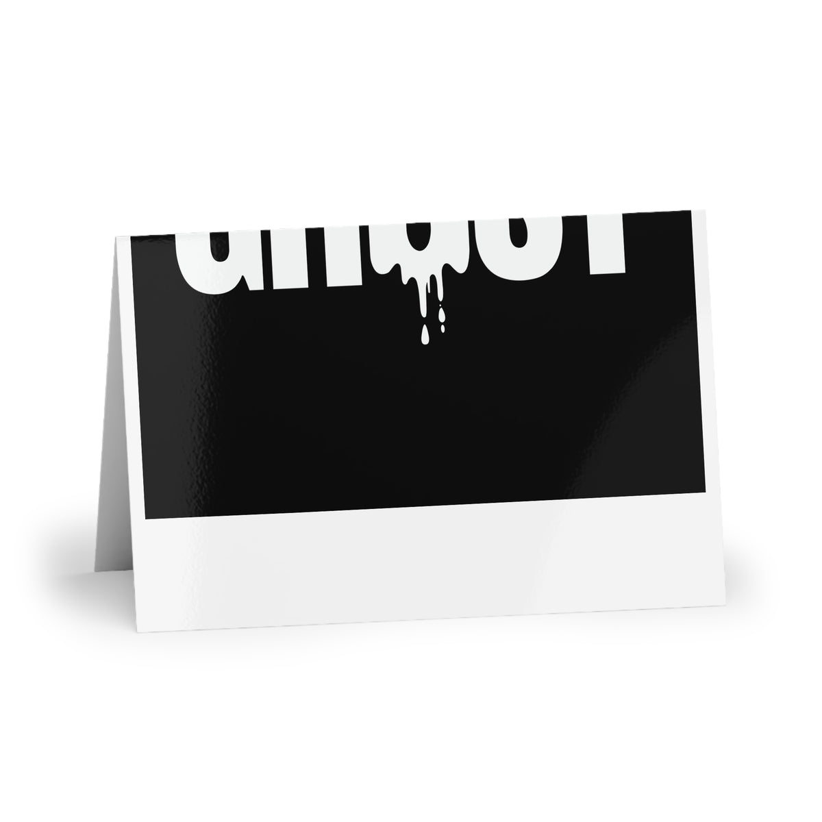 Dripping Ghost Face greeting card – original NewGiftDay design, view 4