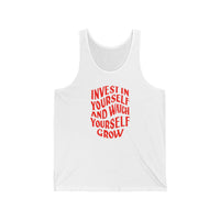 Grow Yourself Unisex Jersey Tank tank top – original NewGiftDay design