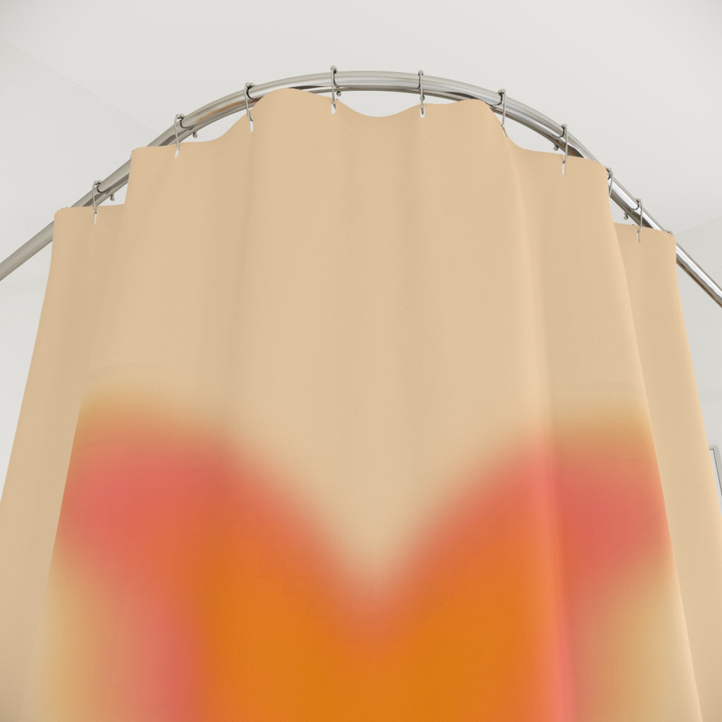 Warm Aura Butterfly Shower Curtain Gift: Golden Hues for Cozy Escapes