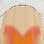 Warm Aura Butterfly Shower Curtain Gift: Golden Hues for Cozy Escapes