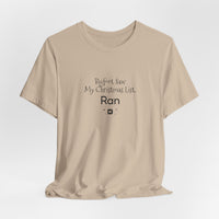Bigfoot Christmas List T-shirt – original NewGiftDay design, view 138