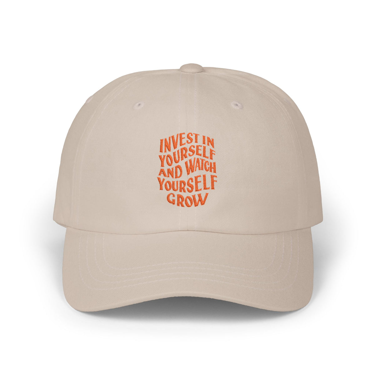 Grow Yourself Classic Dad Cap hat – original NewGiftDay design, view 2
