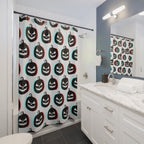 3D Anaglyph Jack-O'-Lantern Pattern Shower Curtain Gift: Retro Spooky for Unique Homes