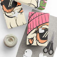 Claus With Confidences wrapping paper – original NewGiftDay design