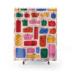 Abstract Gifts Pattern Shower Curtain Gift: Festive Cheer for Celebratory Homes