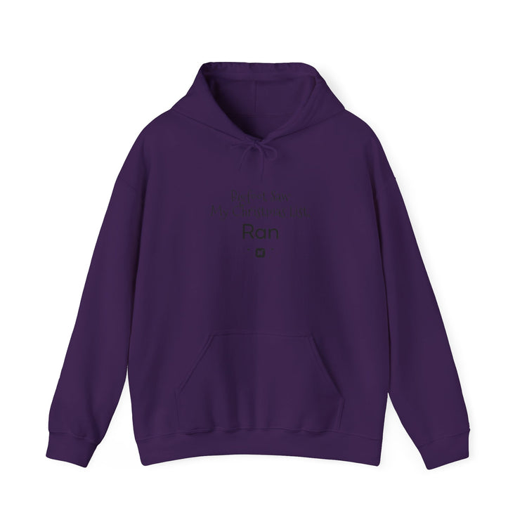 Bigfoot Christmas List™ Hooded sweatshirt in purple – original NewGiftDay design