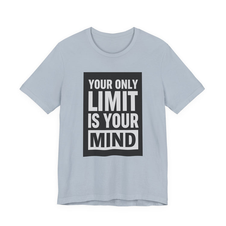 Limitless Mindset T-shirt in light-blue – original NewGiftDay design