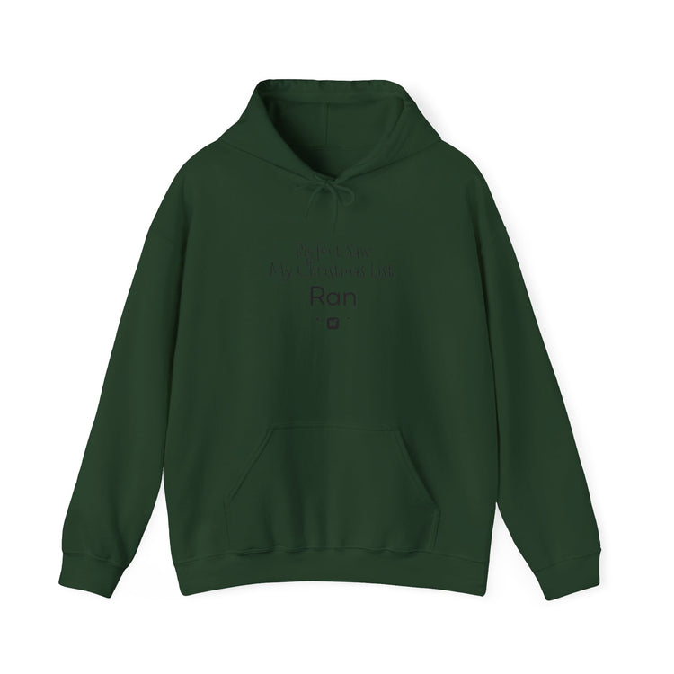 Bigfoot Christmas List™ Hooded sweatshirt in forest-green – original NewGiftDay design