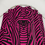 Hypnotic Cobra Maze Pink Shower Curtain Gift: Psychedelic Intrigue for Modern Homes
