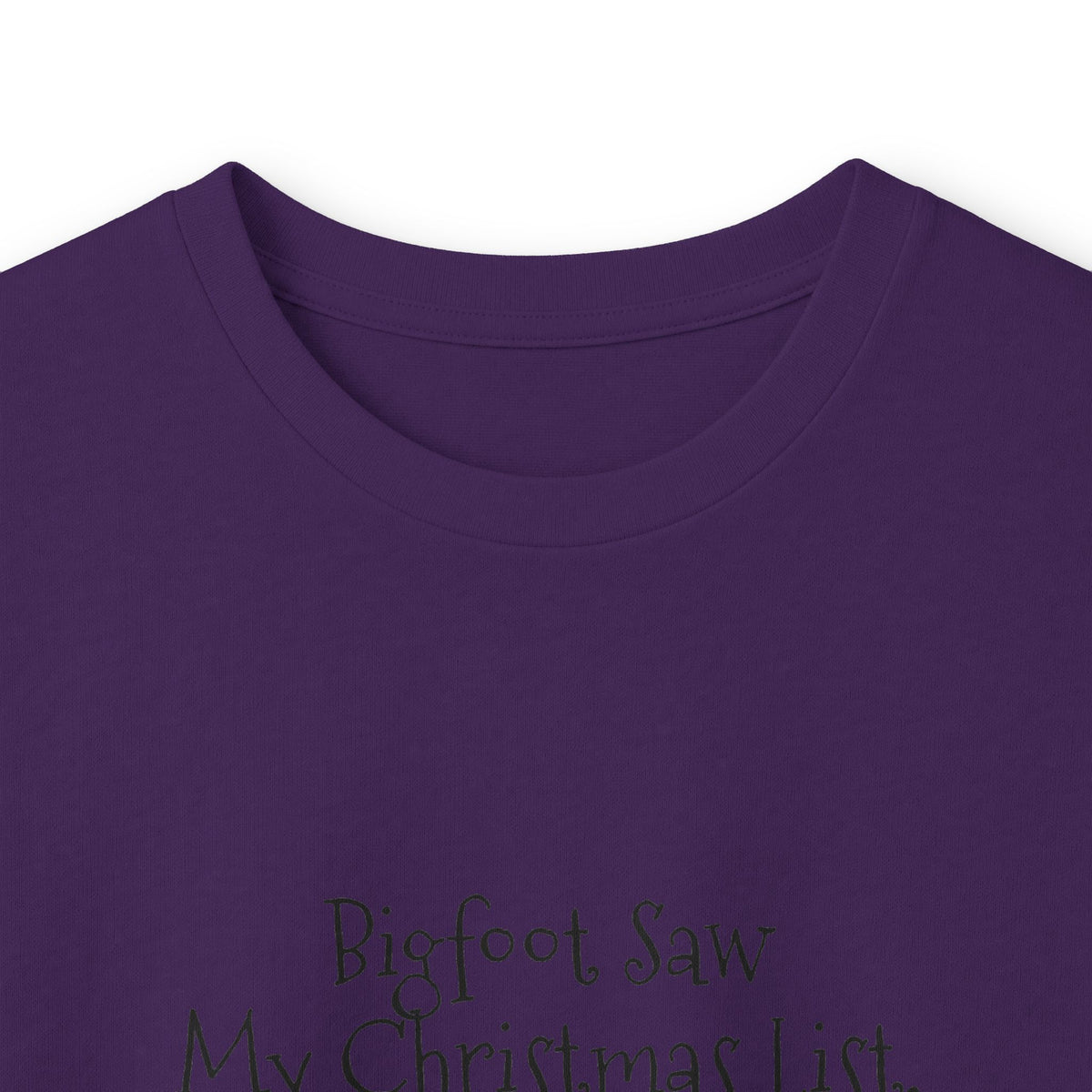 Bigfoot Christmas List long sleeve tee – original NewGiftDay design, view 71