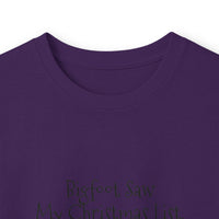 Bigfoot Christmas List long sleeve tee – original NewGiftDay design, view 71