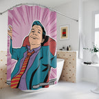 Pop Art Confident Man Shower Curtain Gift: Boss Vibes for Ambitious Homes