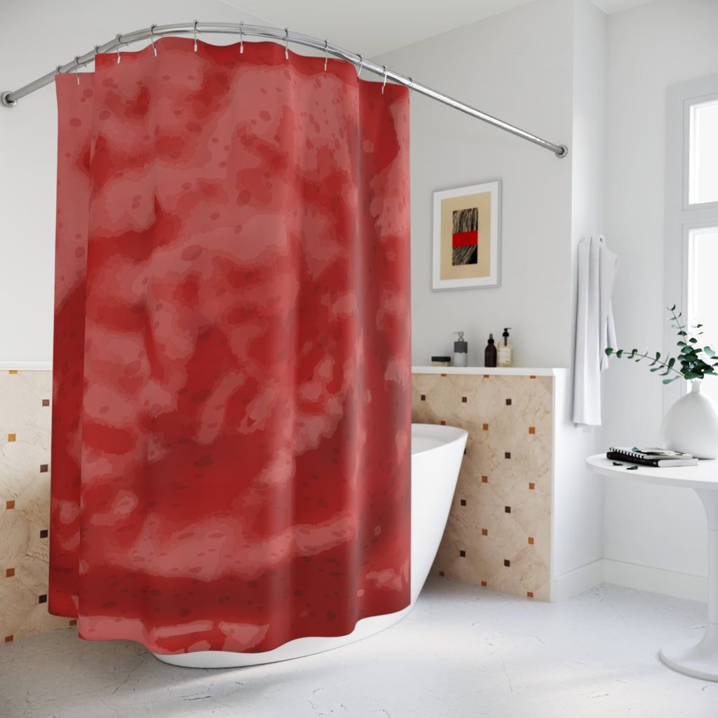 Strawberry Jam Graphic Shower Curtain Gift: Sweet Whimsy for Foodie Homes