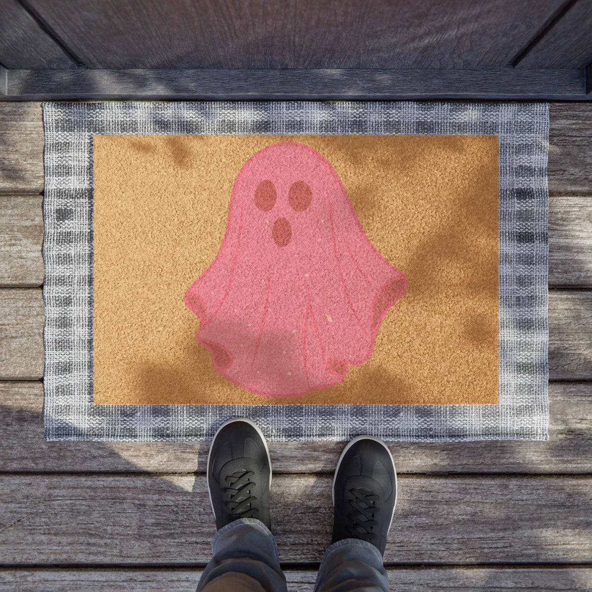 Pink Ghost Parade doormat – original NewGiftDay design, view 3