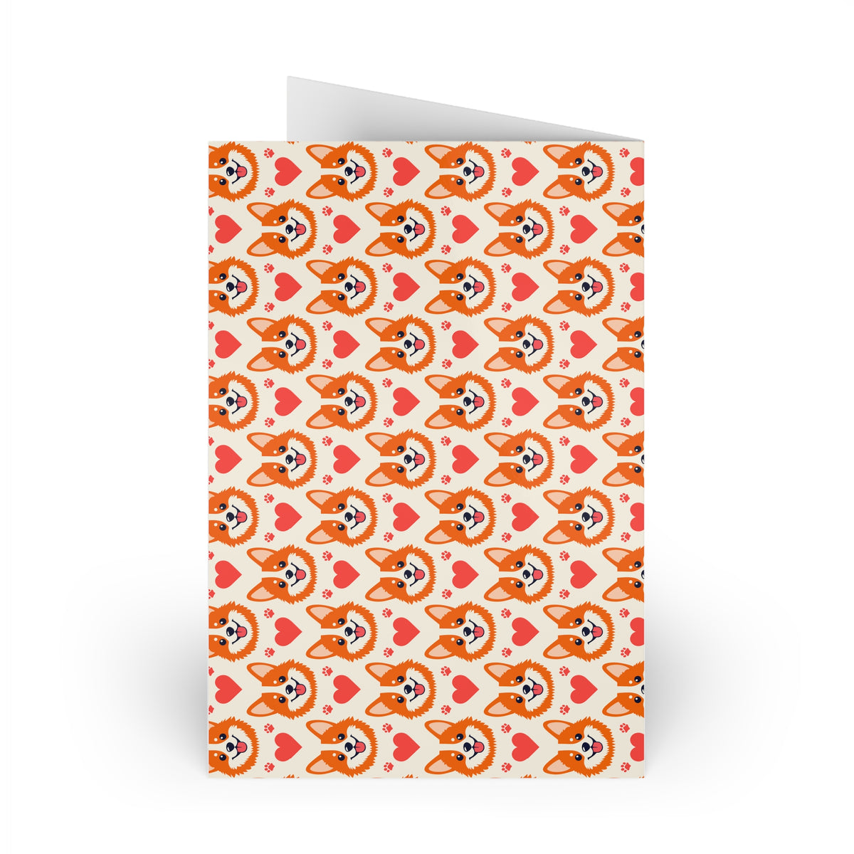 Corgi Heartss (1 or 10-pcs) greeting card – original NewGiftDay design, view 6