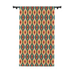 Retro Shaped Boho Pattern Blackout Window Curtain