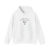 Bigfoot Christmas List™ Hooded sweatshirt – original NewGiftDay design