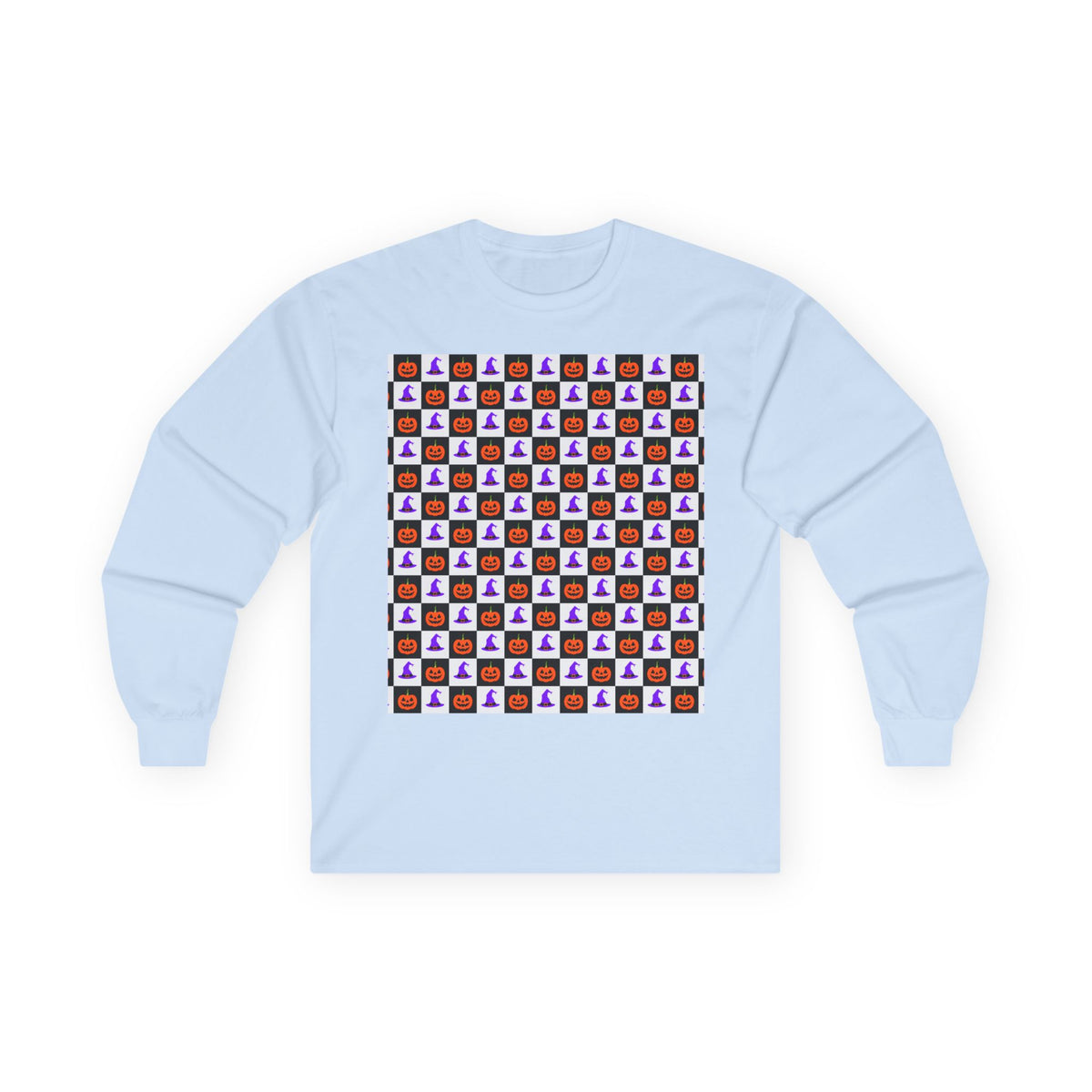Jack-O'-Lantern Parade long sleeve tee – original NewGiftDay design, view 4
