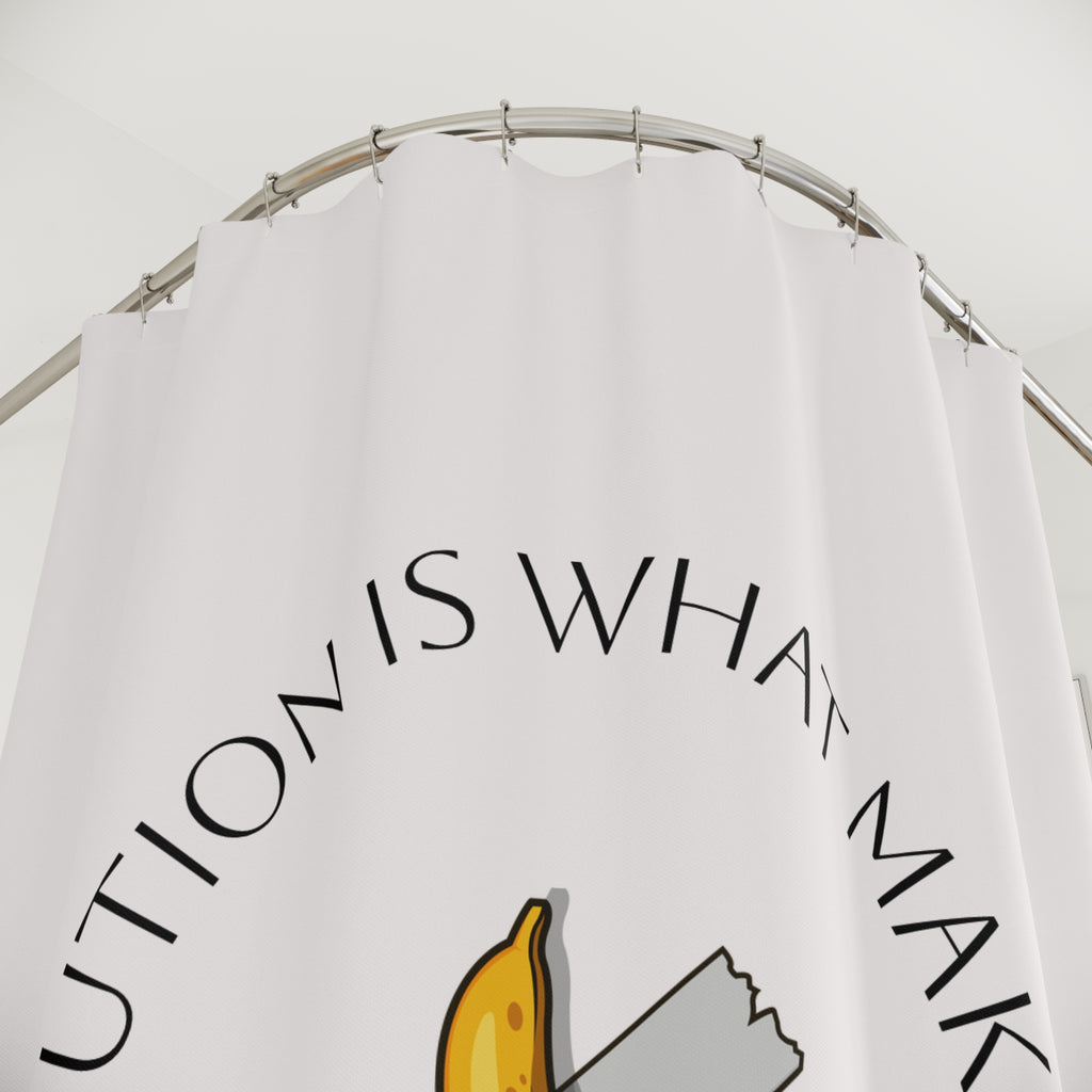 Minimalist Banana Art Shower Curtain Gift: Clean Aesthetics for Fresh Homes