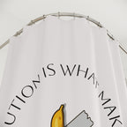 Minimalist Banana Art Shower Curtain Gift: Clean Aesthetics for Fresh Homes