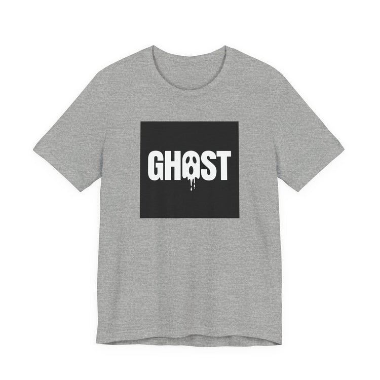 Dripping Ghost Lettering for Spooky Season T-shirt in athletic-heather – original NewGiftDay design