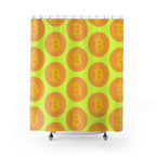 Bitcoin Pop Art Coin Shower Curtain Gift: Crypto Chic for Tech Enthusiasts