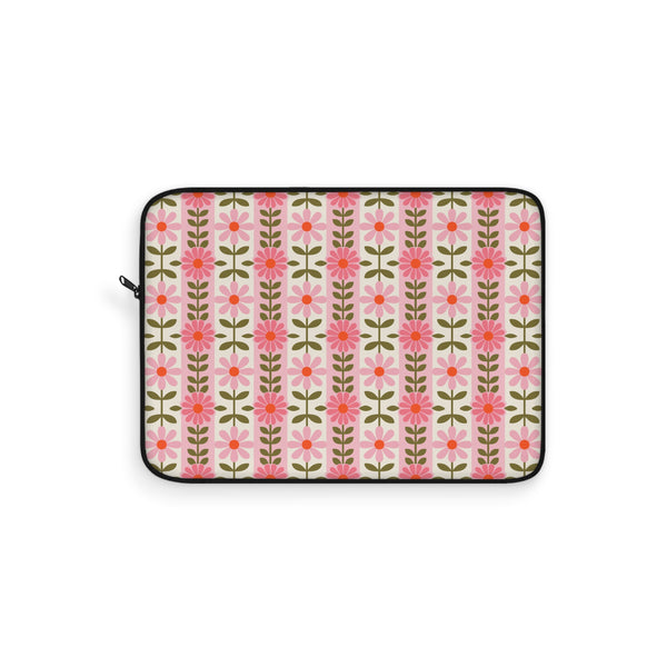 Retro Daisy Blooms Laptop Sleeve design
