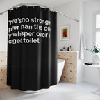 Clogged Toilet Prayers Shower Curtain