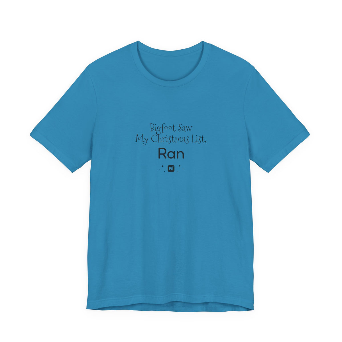 Bigfoot Christmas List T-shirt – original NewGiftDay design, view 60