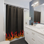 Hot Rod Flames Shower Curtain Gift: Edgy Style for Bold Bathrooms