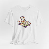 Wavy Ghost Glide Halloween T-shirt – original NewGiftDay design, view 14