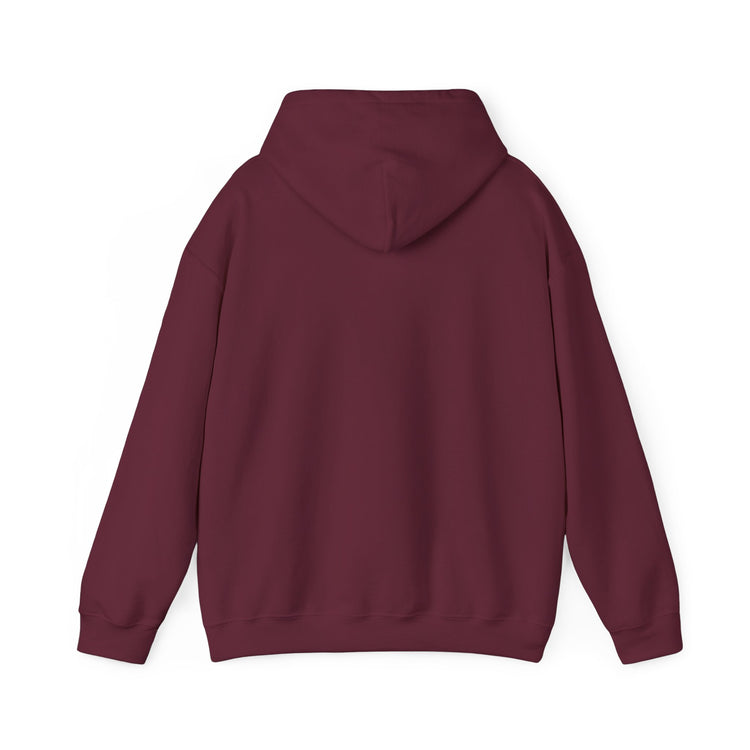 Bigfoot Christmas List™ Hooded sweatshirt in maroon – original NewGiftDay design