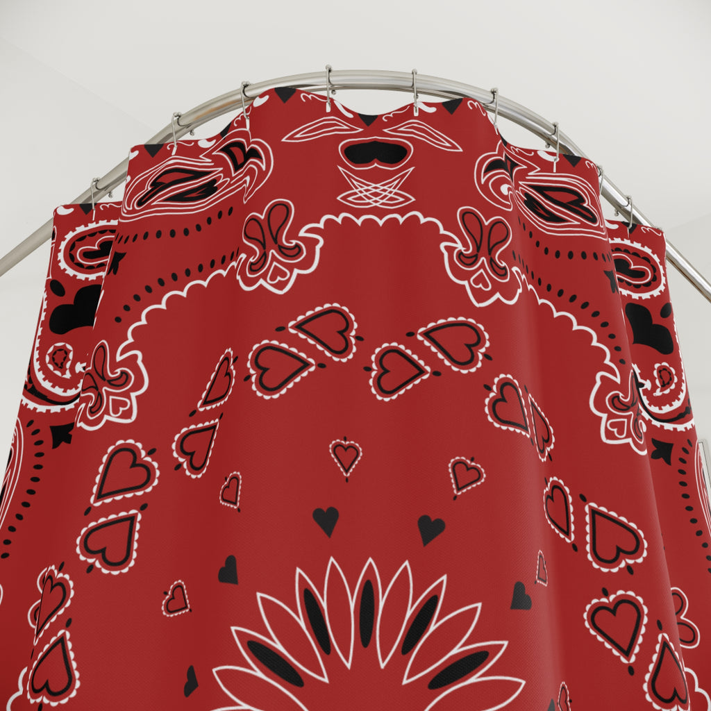 Bandana Medallion Shower Curtain Gift: Rustic Romance for Bold Homes