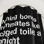 Midnight Clogged Toilet Shower Curtain